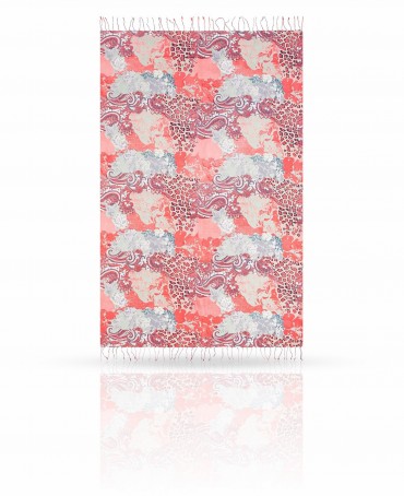 Палантин Женский S40-ANIMAL.PAIS/CORAL